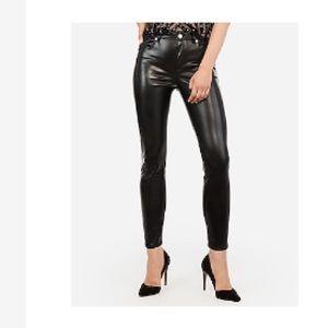 Leather pants- high waisted